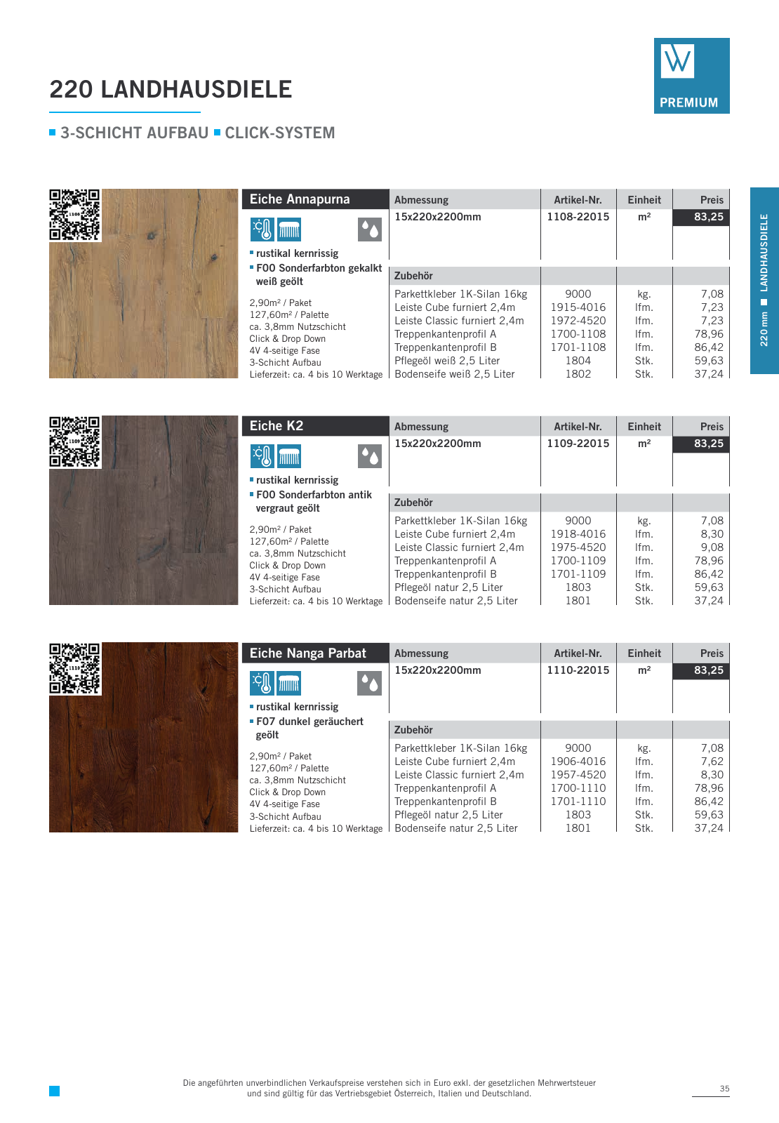 Vorschau Woodbase Preisliste 04/2023 Seite 35