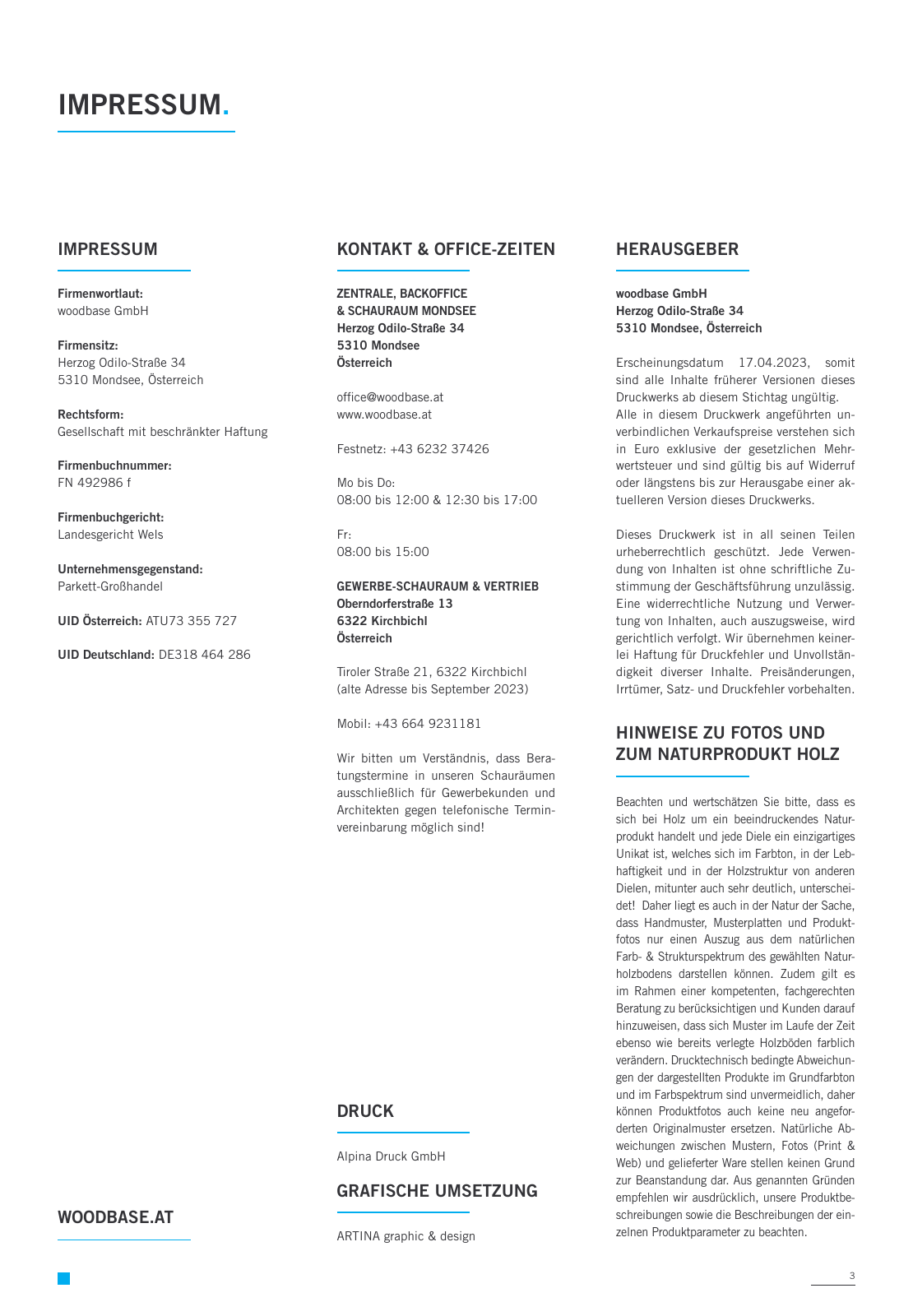 Vorschau Woodbase Preisliste 04/2023 Seite 3