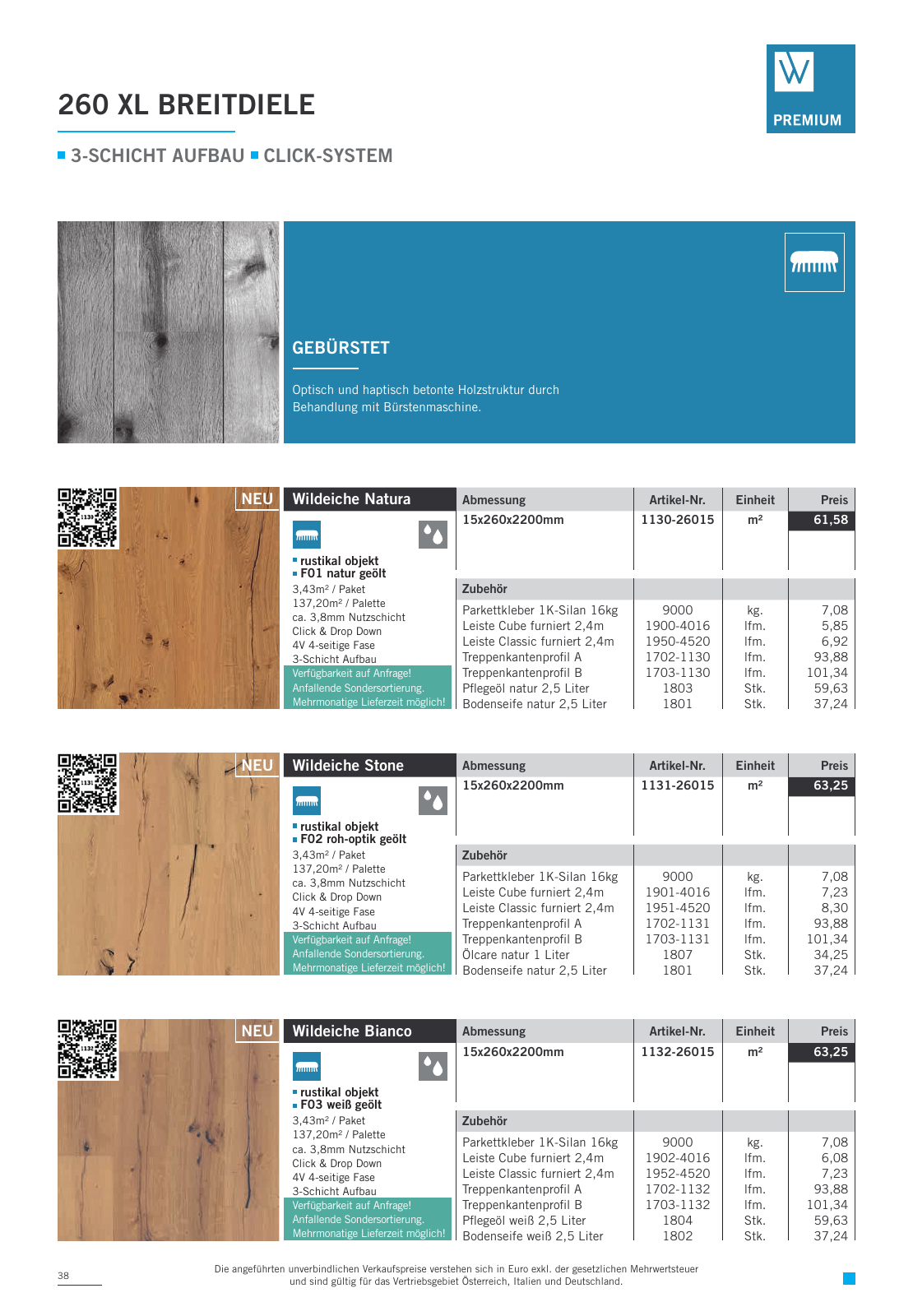 Vorschau Woodbase Preisliste 04/2023 Seite 38