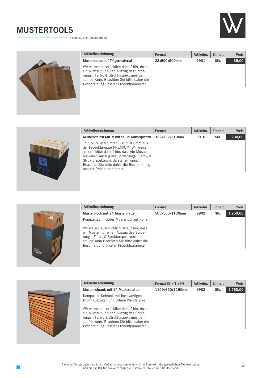 Vorschau Woodbase Preisliste 04/2023 Seite 65