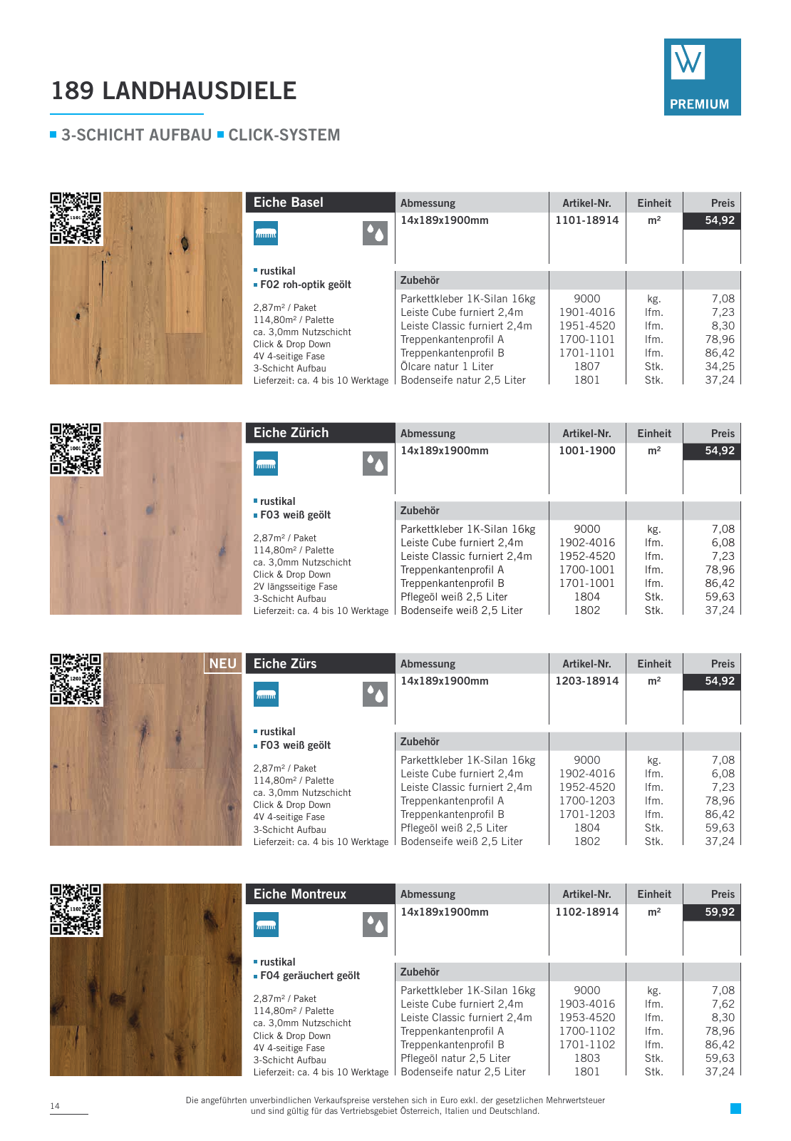 Vorschau Woodbase Preisliste 04/2023 Seite 14