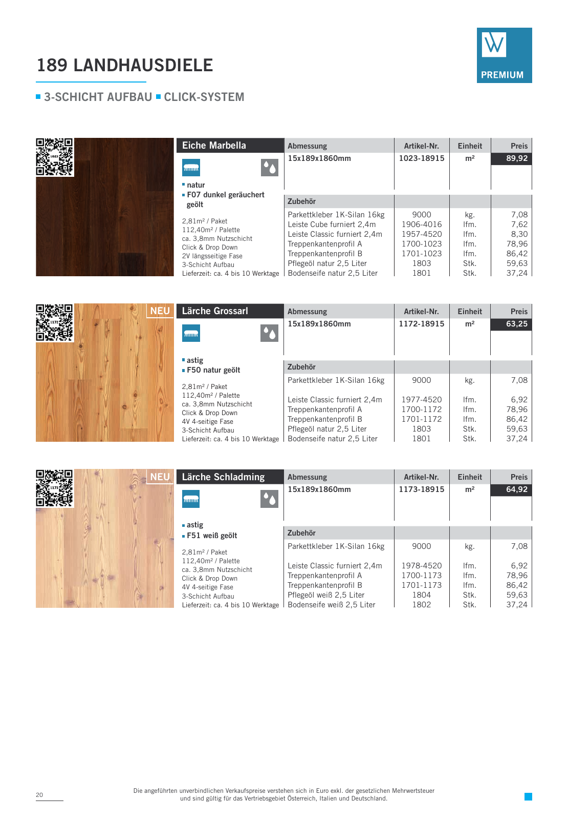 Vorschau Woodbase Preisliste 04/2023 Seite 20