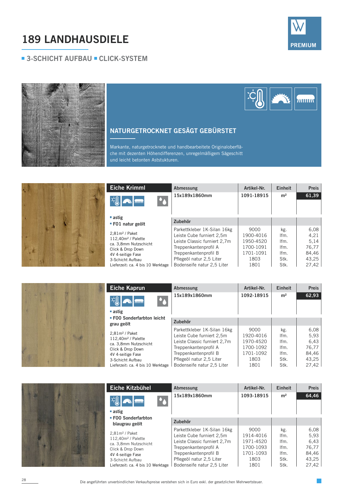 Vorschau WOODBASE PREISLISTE 2020/2021 Seite 28