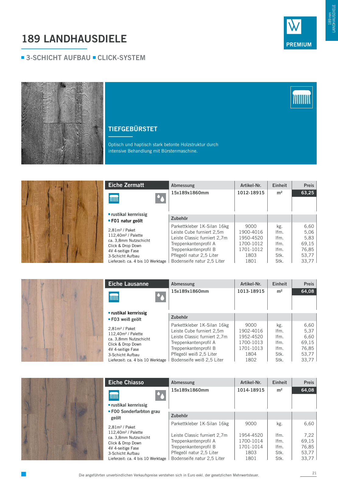 Vorschau Woodbase Preisliste 06/2021 Seite 21