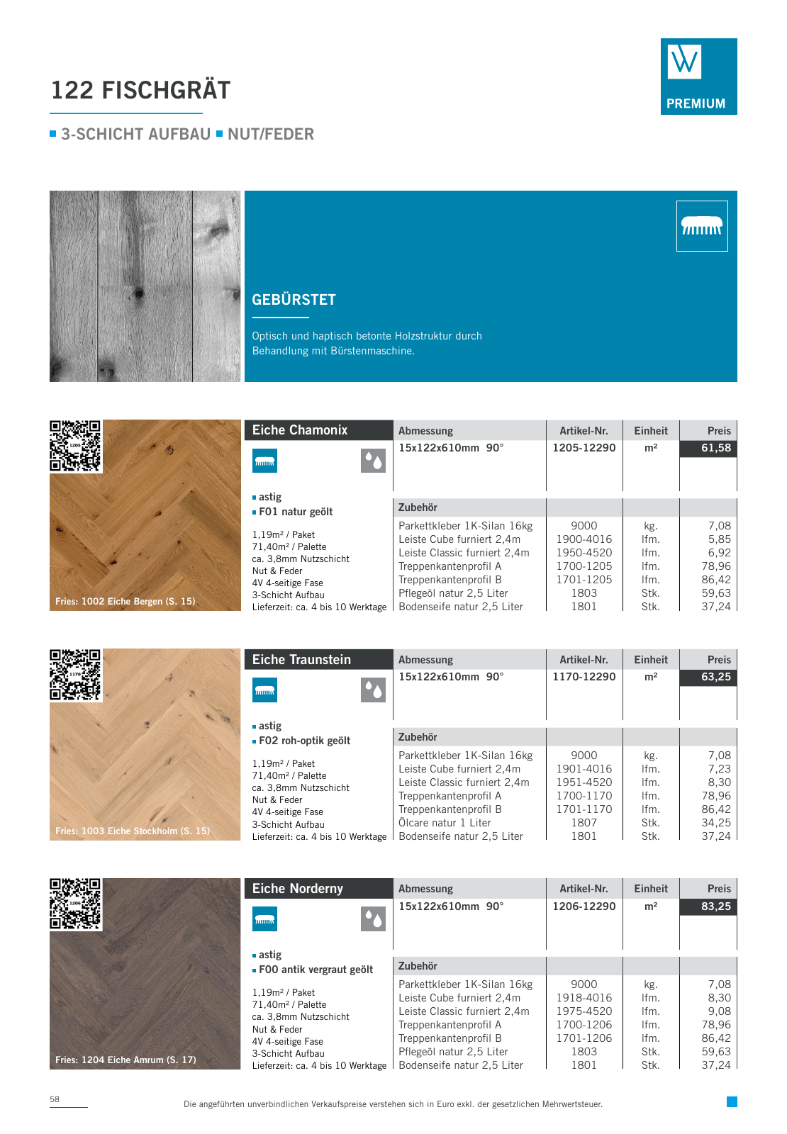 Vorschau Woodbase Preisliste 10/2023 Seite 58