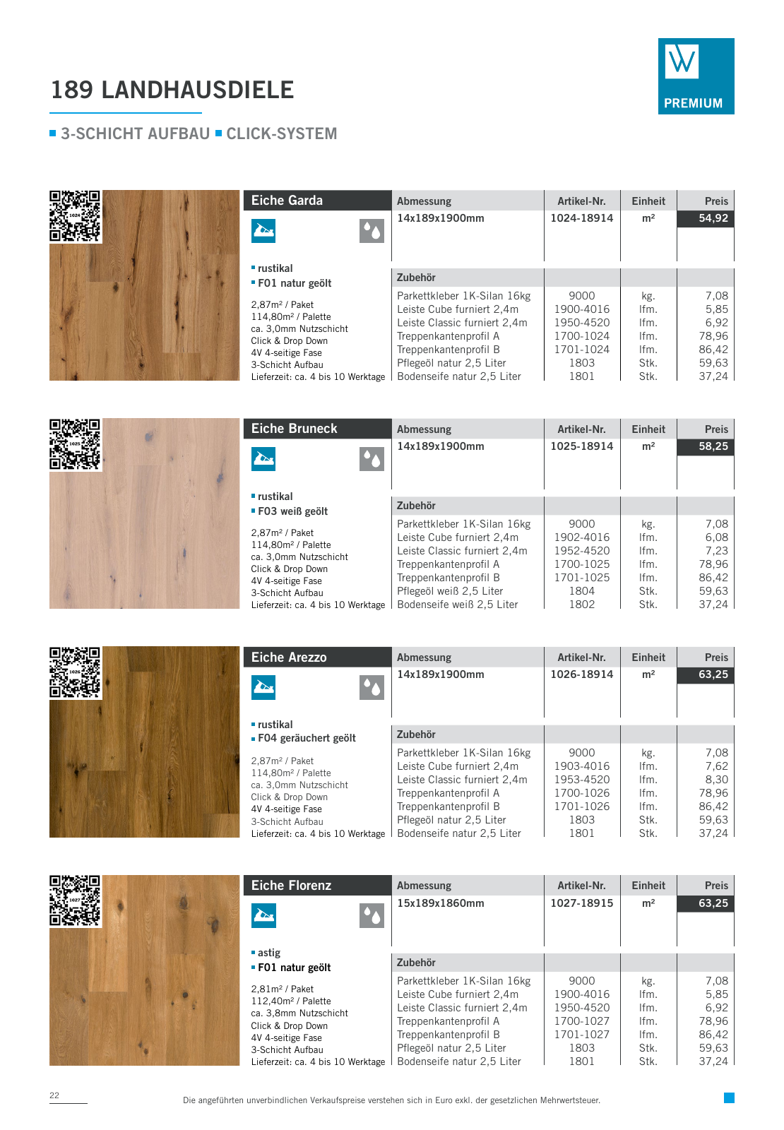 Vorschau Woodbase Preisliste 10/2023 Seite 22
