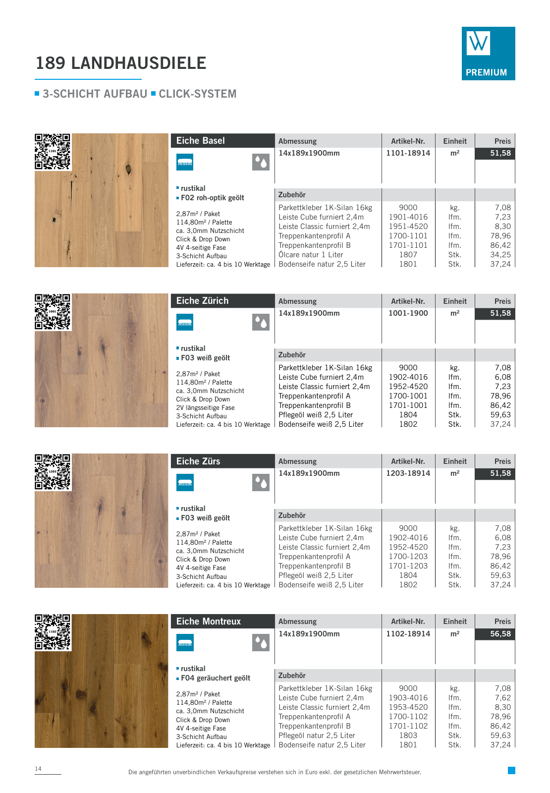 Vorschau Woodbase Preisliste 10/2023 Seite 14