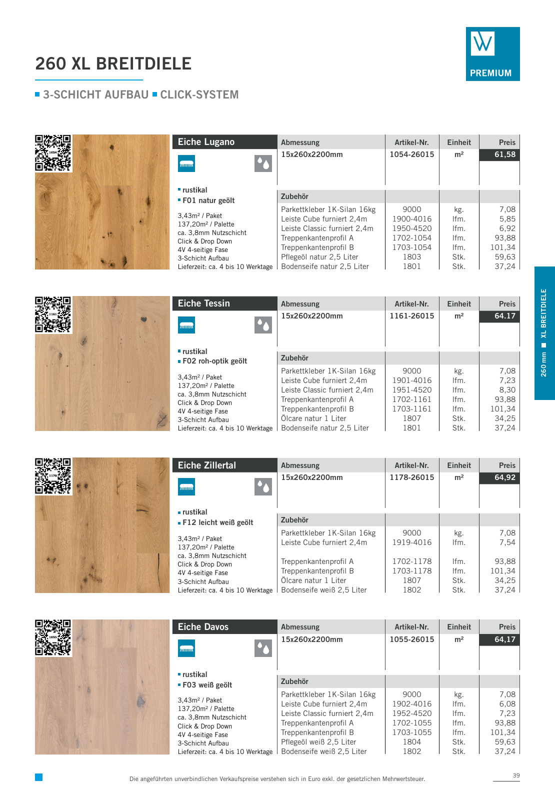 Vorschau Woodbase Preisliste 10/2023 Seite 39