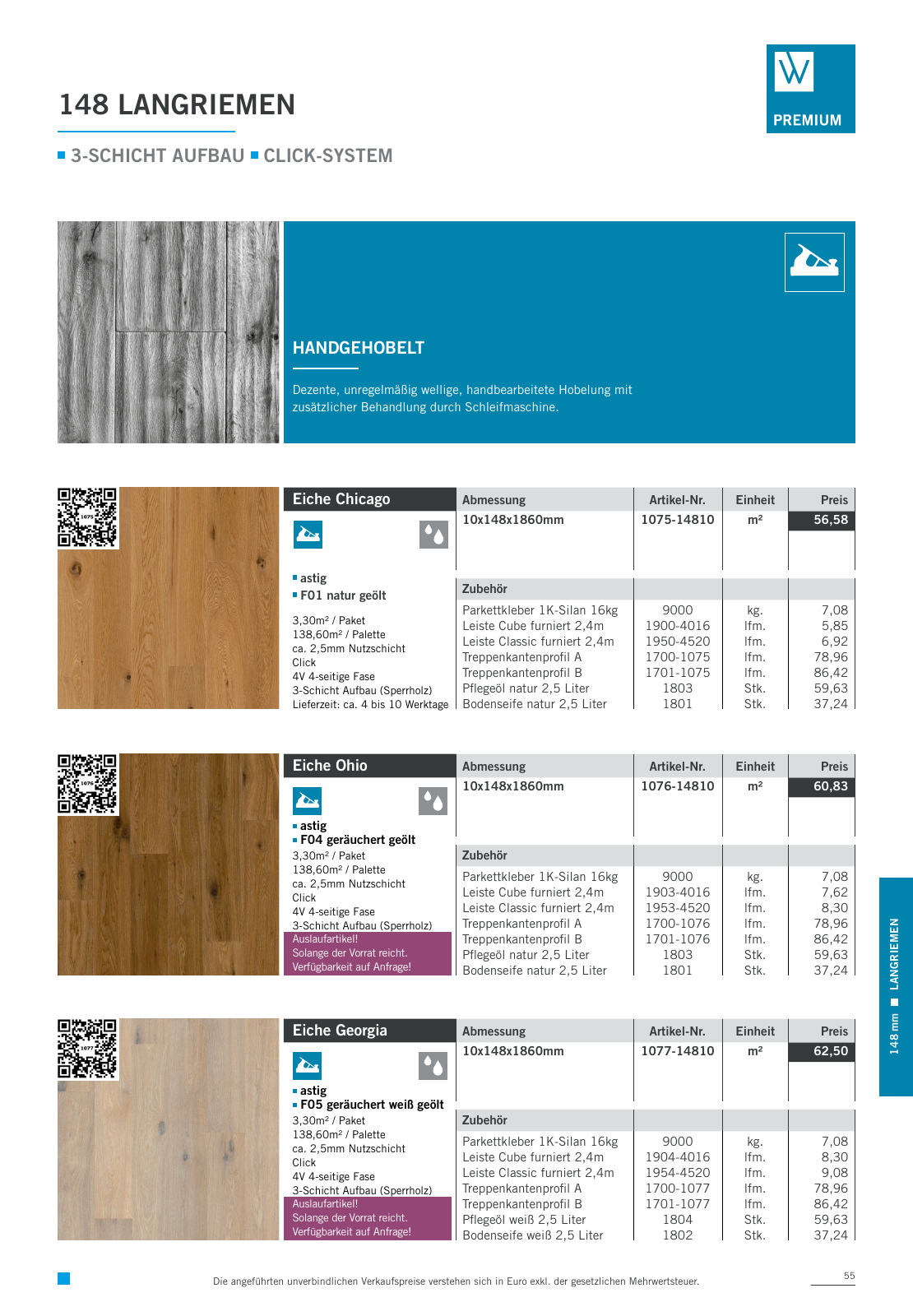 Vorschau Woodbase Preisliste 10/2023 Seite 55